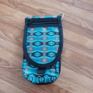 Western Cowgirl Southwest Cell Phone, Keys, Money Case w/Belt Clip, Finger Strap